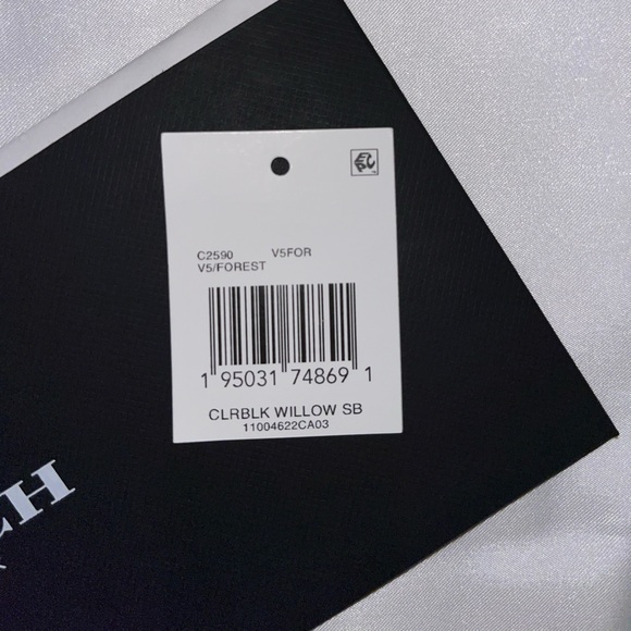 Coach Teal and Black Shoulder Bag - Picture 2 of 11